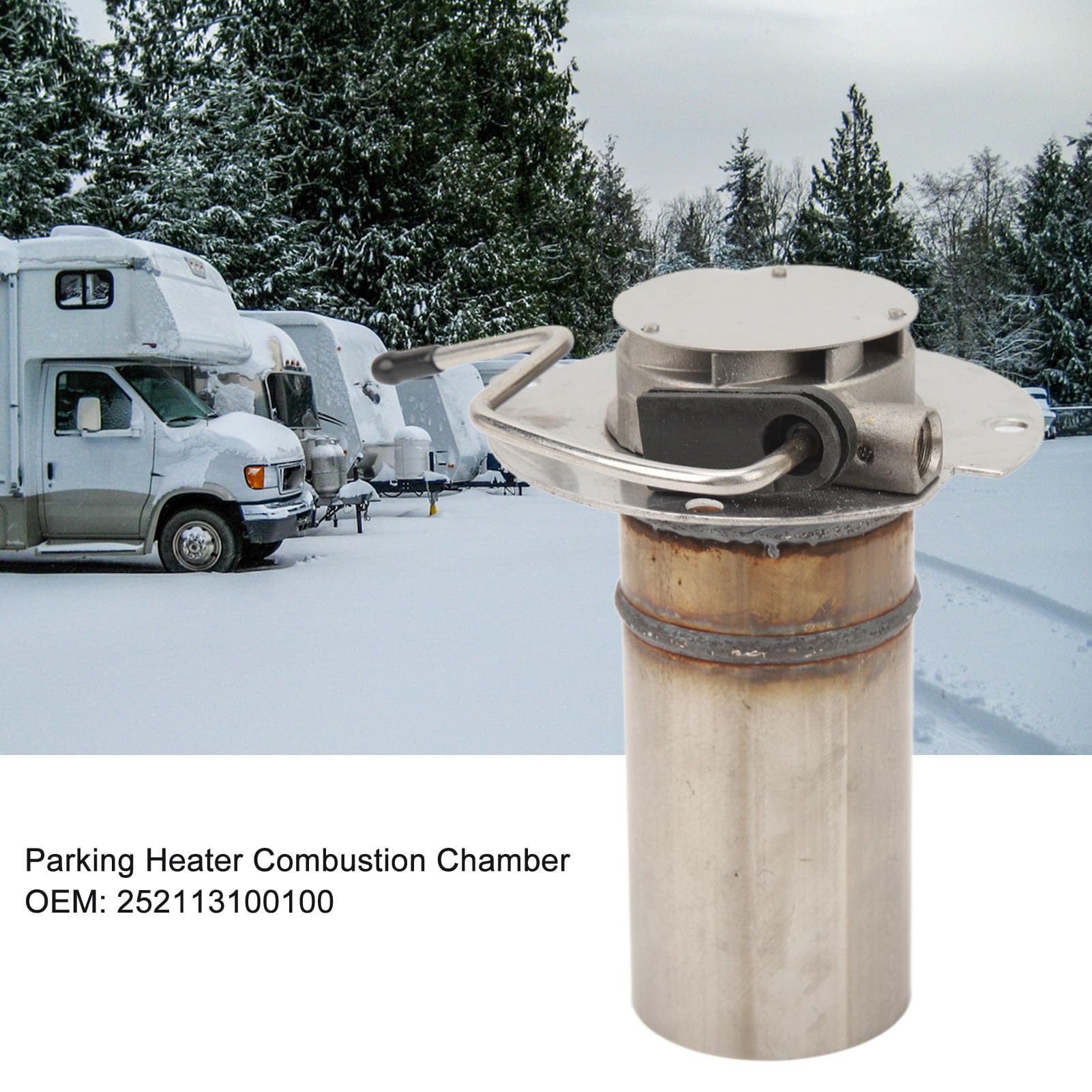 Jadeshay 5KW Bruciatore del Riscaldatore di, Camera di Combustione del Riscaldatore di Parcheggio, Riscaldatore da Parcheggio Parcheggio Per Eberspacher Airtronic D4 D4S 252113100100