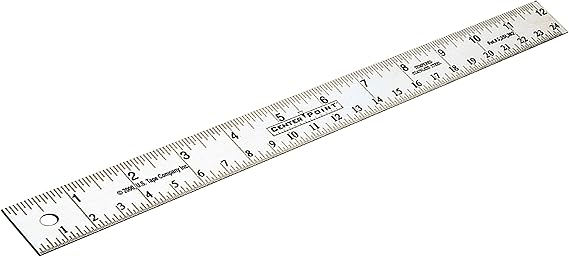 protape centerpoint 12 steel ruler 50001 by us tape tape measures amazon com