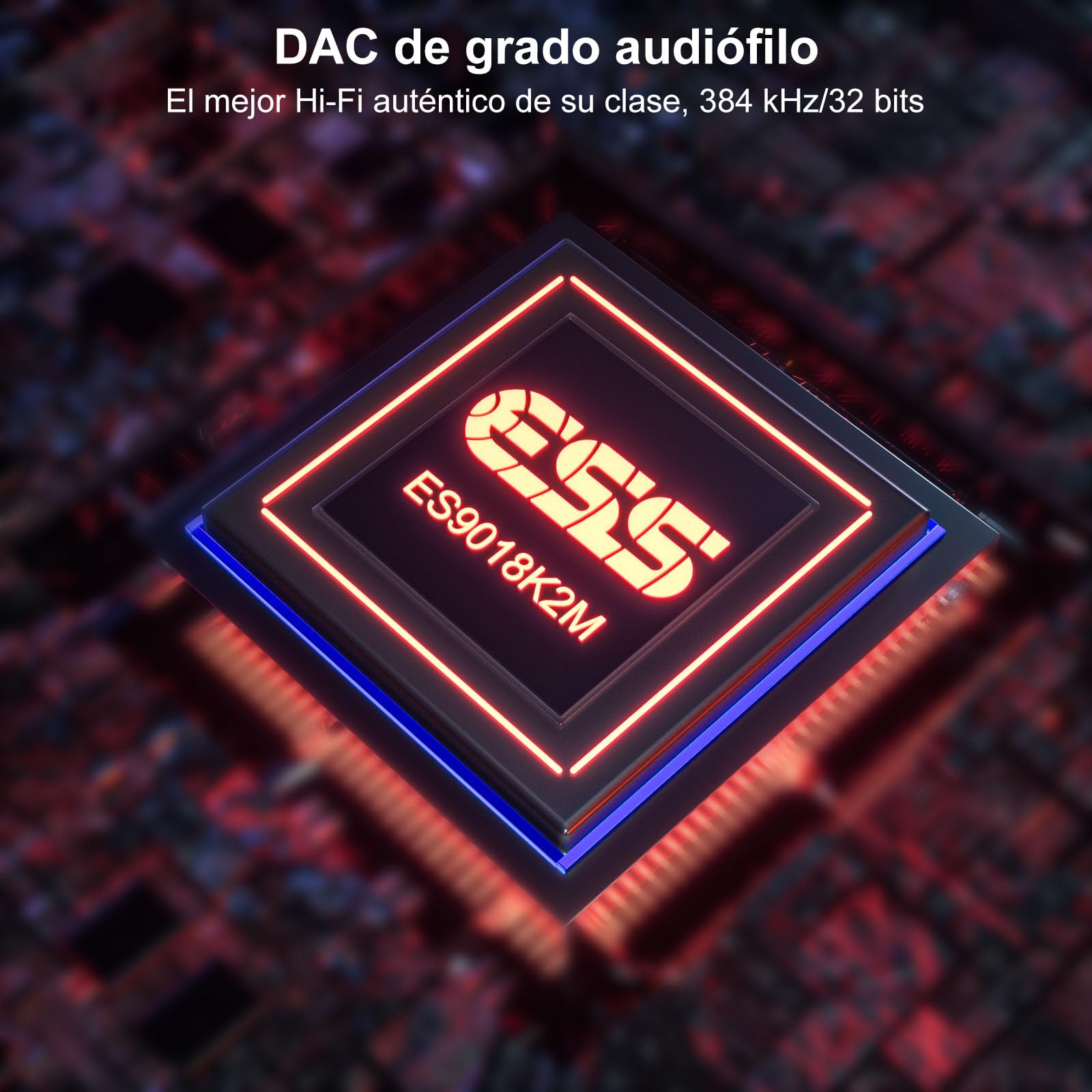 1Mii DS220 Receptor Bluetooth HiFi, Adaptador Bluetooth 5.3 Audio con DAC Audiófilo, Hi-Res LDAC/aptX HD/Baja Latencia, con Salida Óptica/RCA, Modo EQ Pantalla OLED para Estéreo