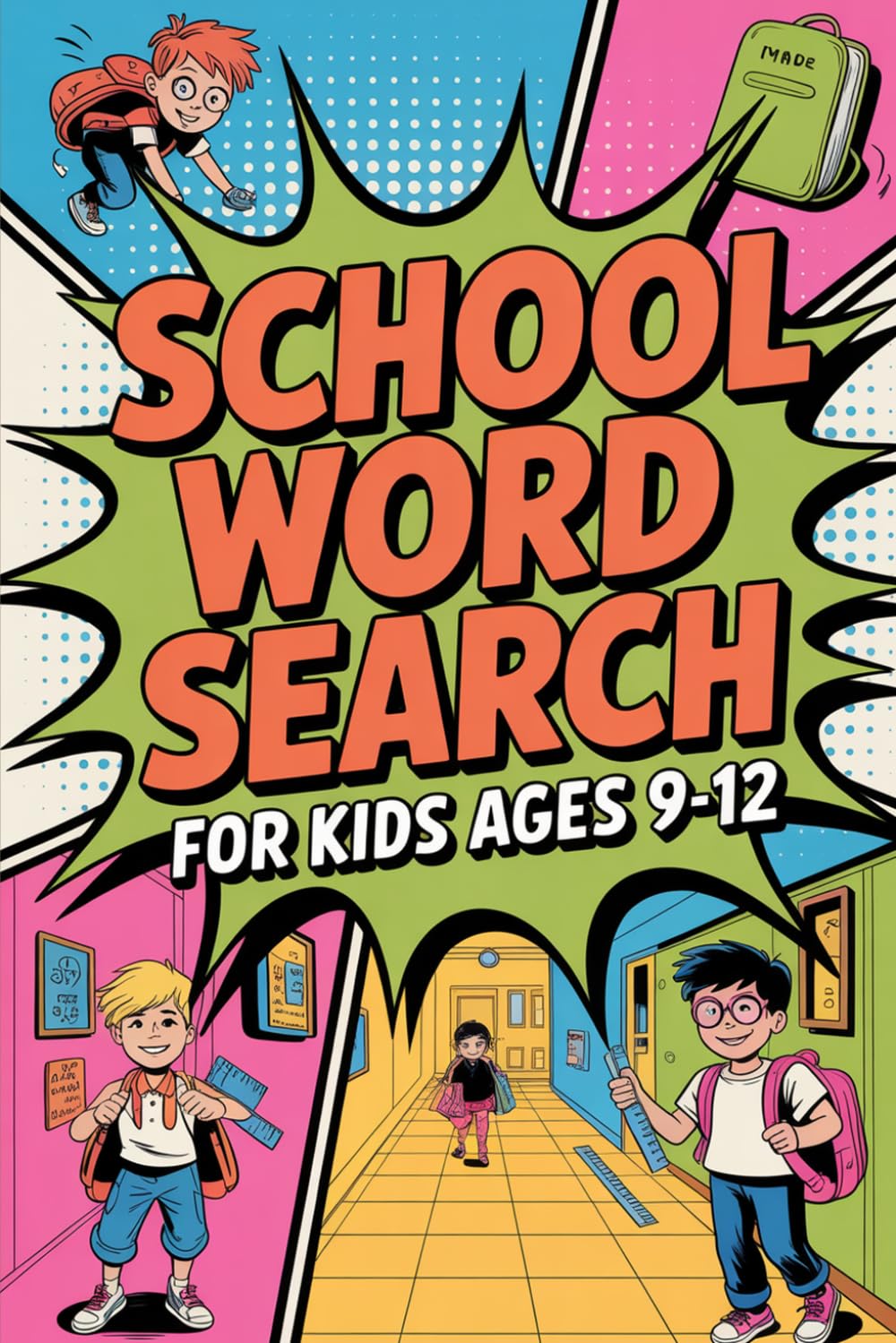 School Word Search for Kids: Fun and Challenging Word Search Puzzle Book for Kids Ages 9–12
