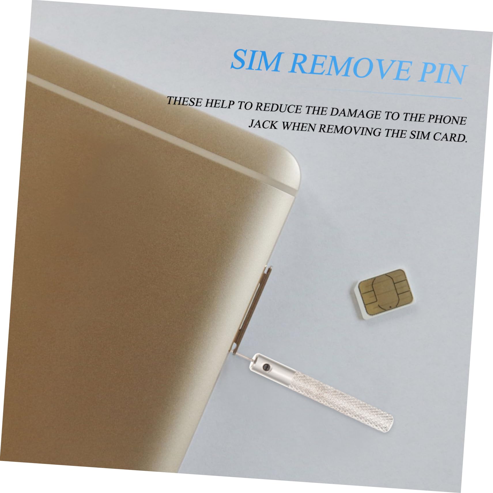 OSALADI 100pièces Extracteur De Carte Sim à Aiguilles Outil Éjection De Carte Sim Broche