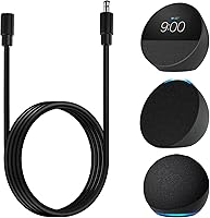 Vista 1 de Cable de extensión Alexa para Echo Dot, 18 AWG, compatible con Echo Dot (3ª/4ª generación), Echo Show 5, Echo Pop, Fire TV Cube, Echo Spot