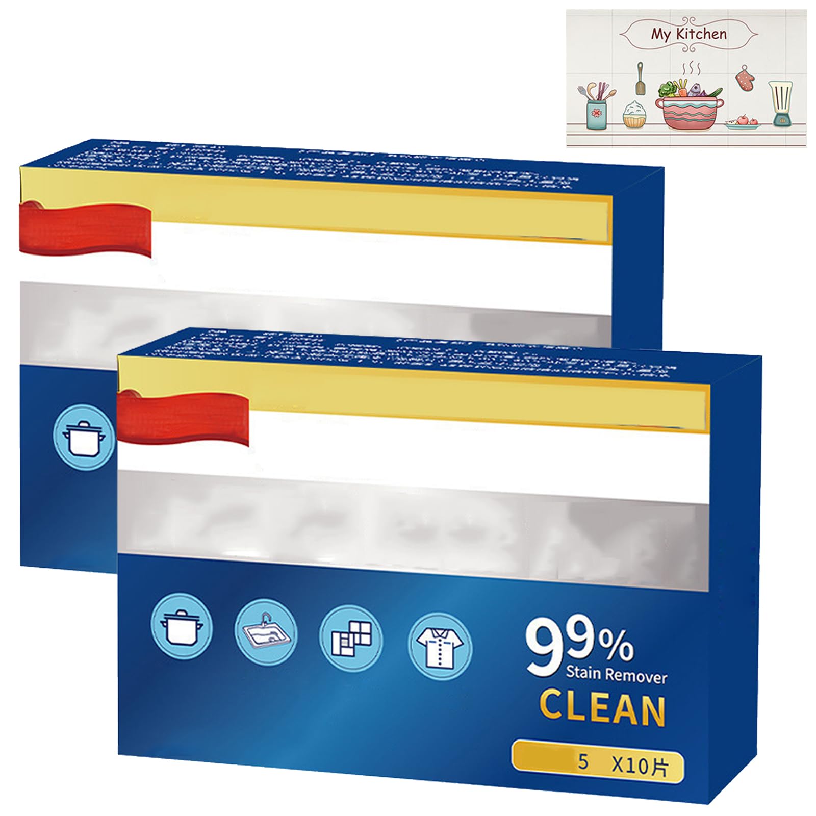 Multi-Functional Bio-Enzyme Cleaning Tablets,Powerful Stain Removing Tablets,Kitchen All-Purpose Cleaning Powder,Household Cleaning Tablets,Grease Cleaning Tablet