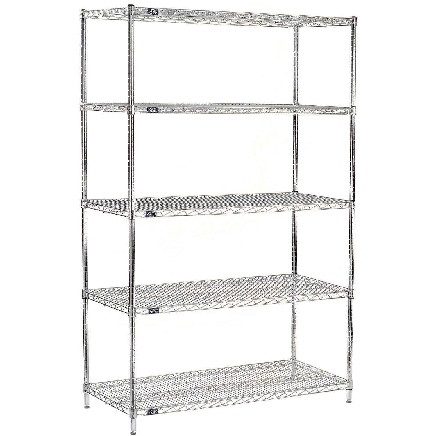 5 Shelf by Global Industrial – Alloy Steel, Silver, Model 14247C5