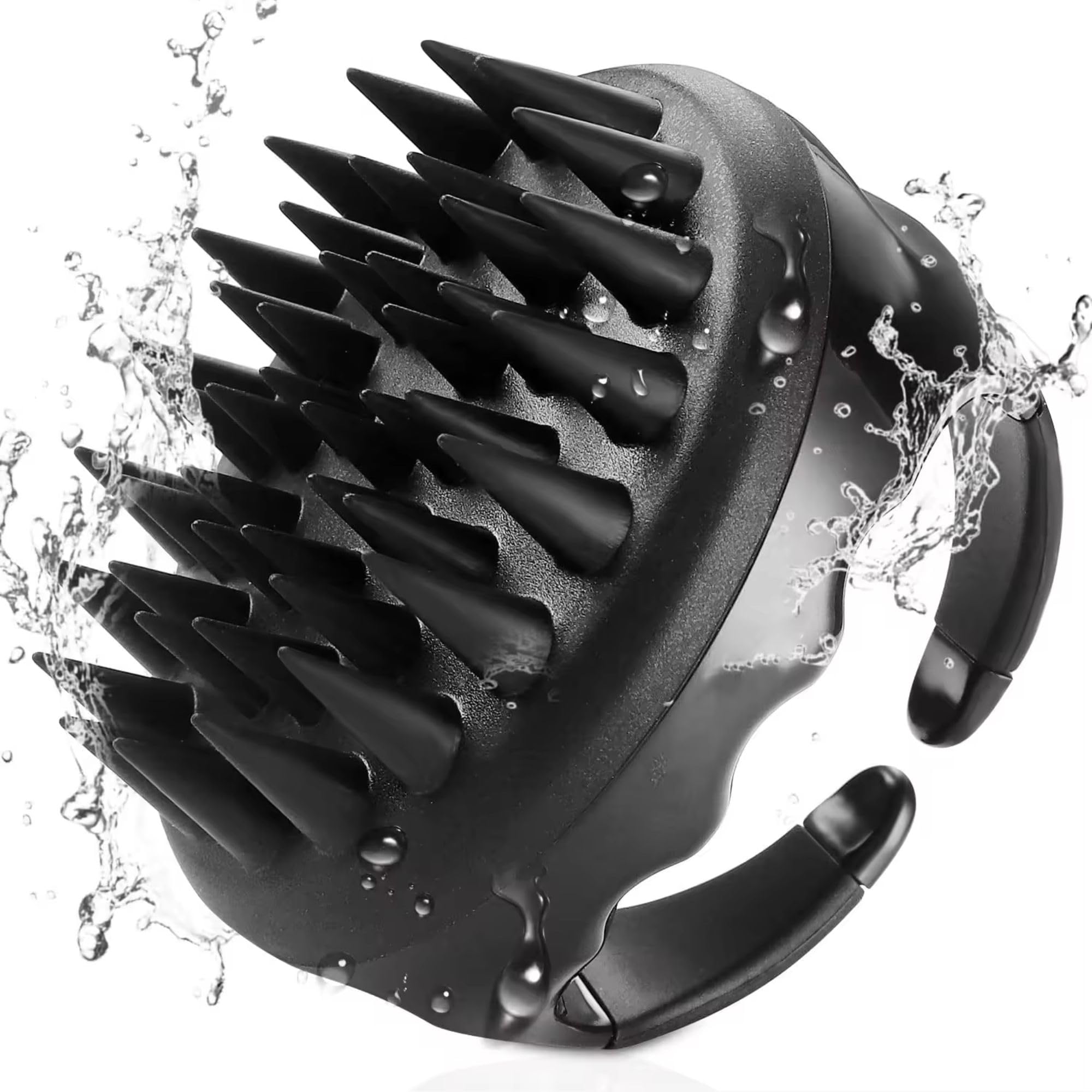 Fegor Silicone Scalp Massager & Shampoo Cleansing Brush Handheld Shower Companion for Hair, Head, (Pack of 1 Black) (B0CVQ8RDLX) Amazon Price History, Amazon Price Tracker