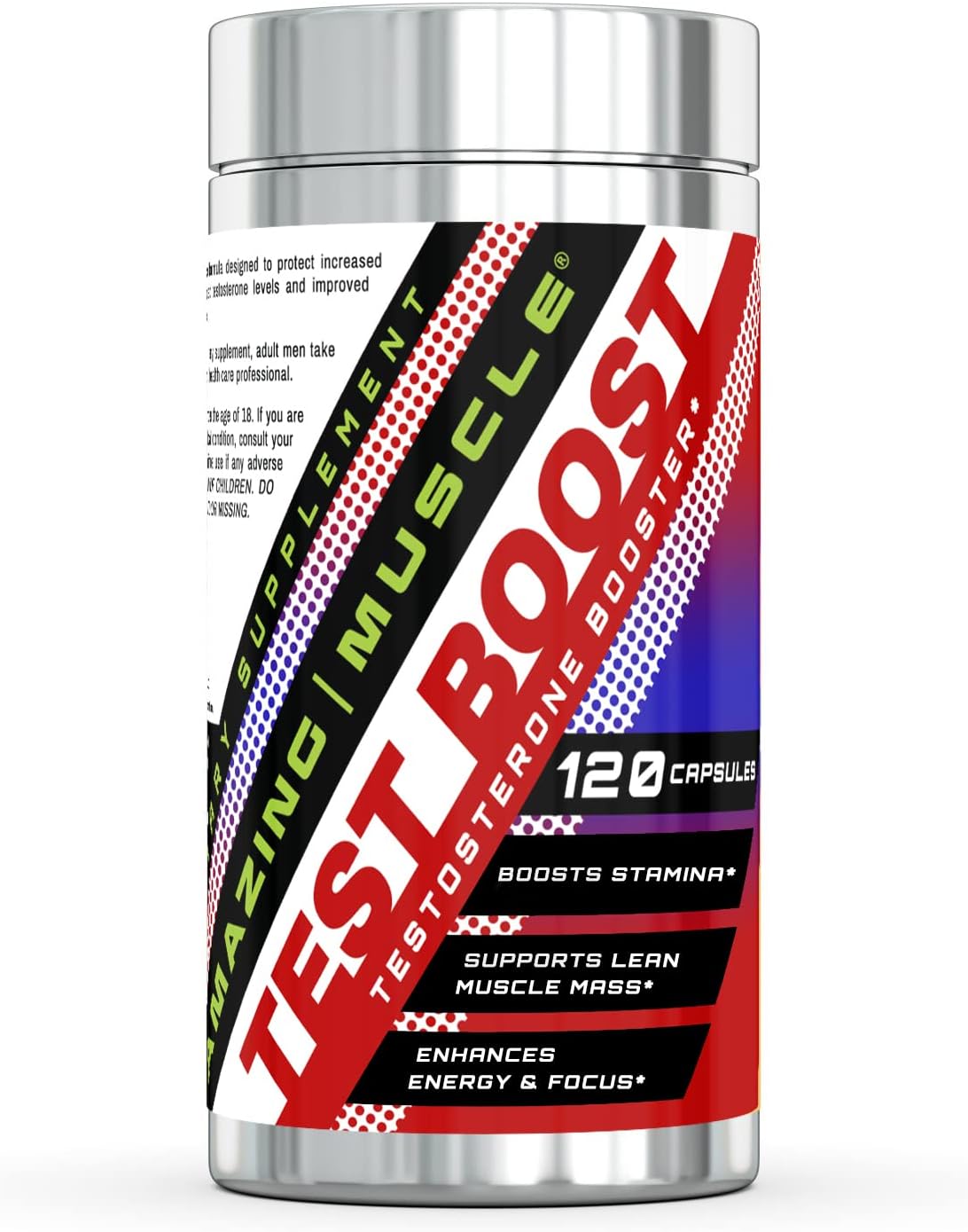 Amazing Muscle Advanced Formula Testosterone Booster Dietary Supplement 120