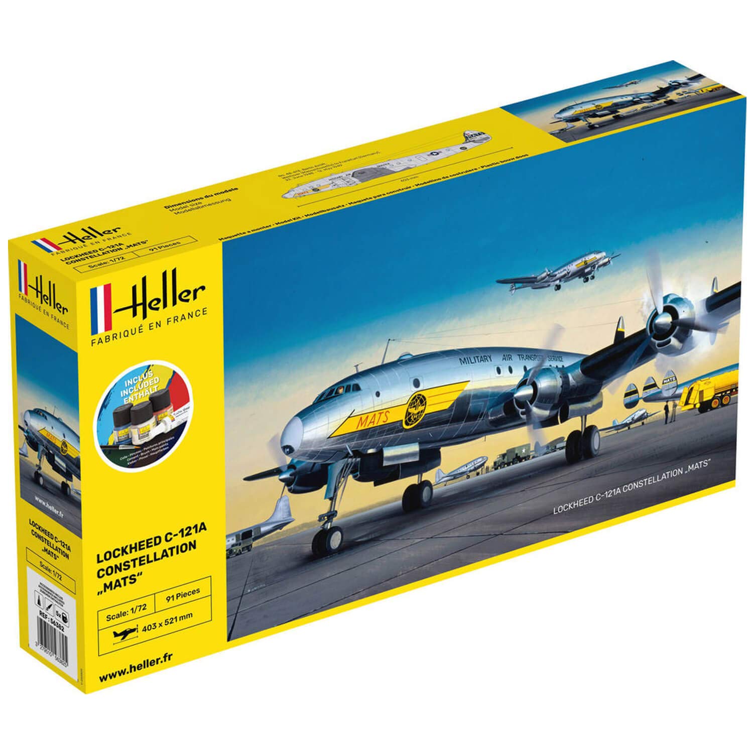 HellerAvion Maquette : Starter Kit : C-121A Constellation Mats