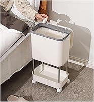 Vista 3 de Contenedor de compost para cocina, contenedor de compost para cocina interior, sellado, poleas fijas, botes de basura con tapas y separadores Verde