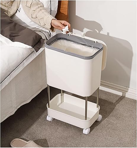 Miniatura 3 de Contenedor de compost para cocina, contenedor de compost para cocina interior, sellado, poleas fijas, botes de basura con tapas y divisores