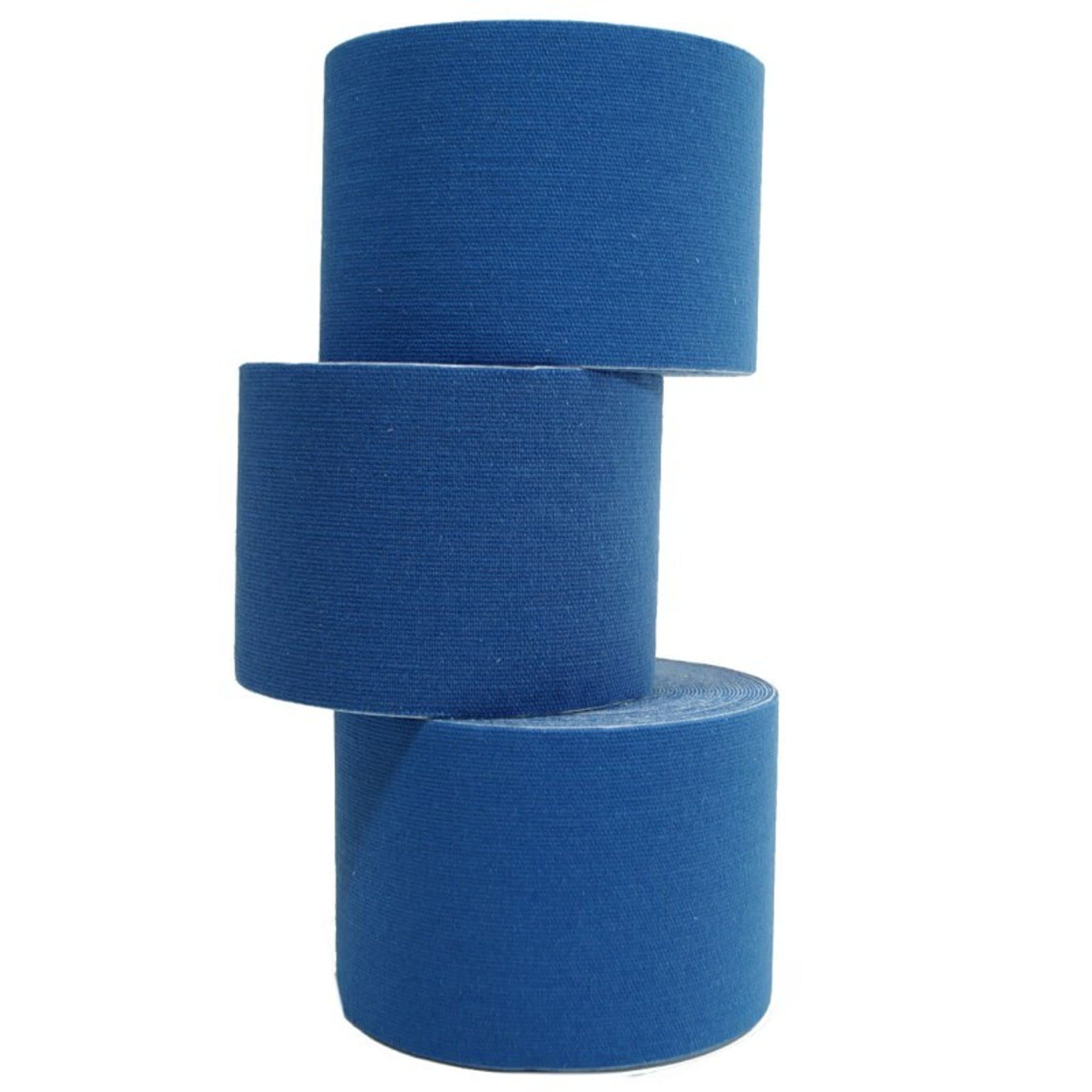 Starlabels Lot de 6 rouleaux de bandage adhésif de kinésiologie 5 m x 5 cm Bleu Bleu foncé