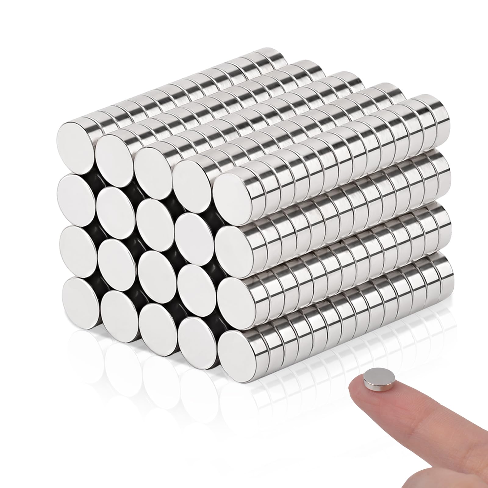 MIN CI 280Pack Small Magnets, 4x1.5mm Small Magnets for Craft Round Magnet Tiny Magnet Whiteboard Magnete for Fridge, Office, DIY — image 1