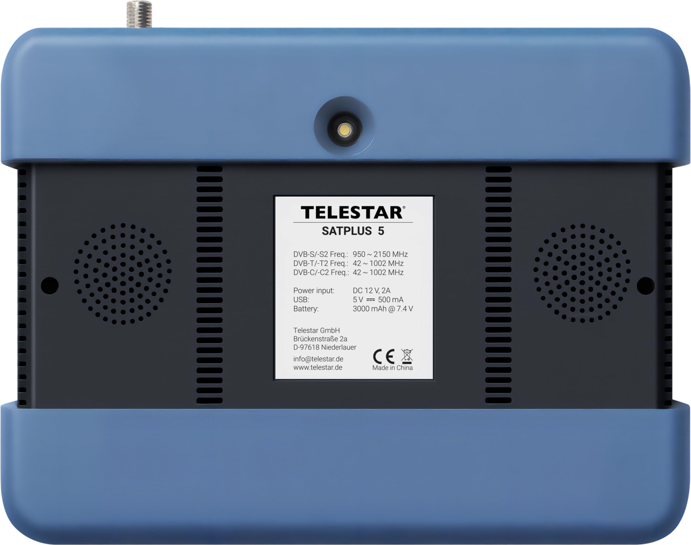 TELESTAR SATPLUS 5 – Appareil de Mesure Sat (pour DVB-S/DVB-S2/DVB-C/DVB-T2, Unicable, écran 5″, TV en Direct)