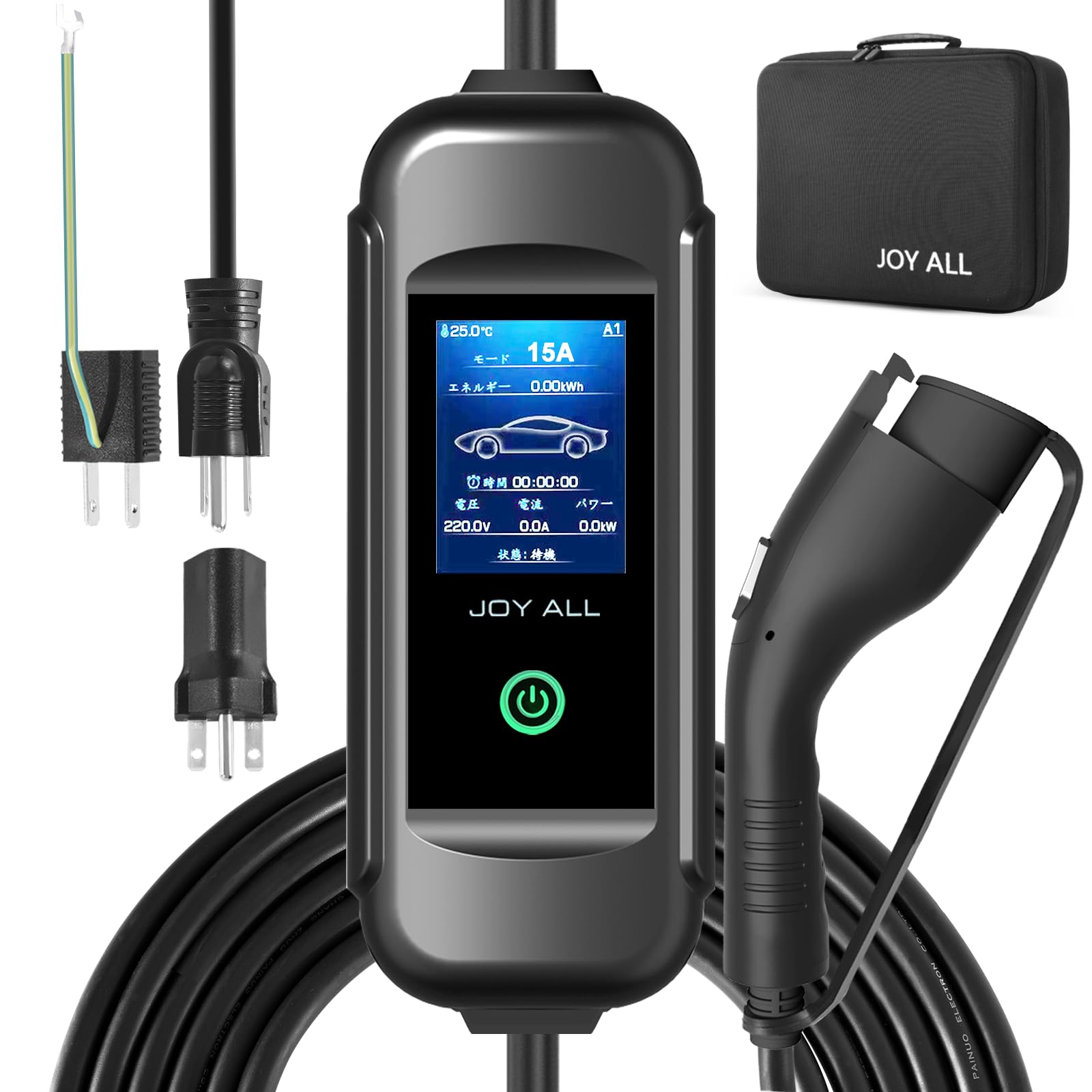 Amazon.co.jp: joy all 電気自動車 充電器 110V-240V SAE J1772 EV 