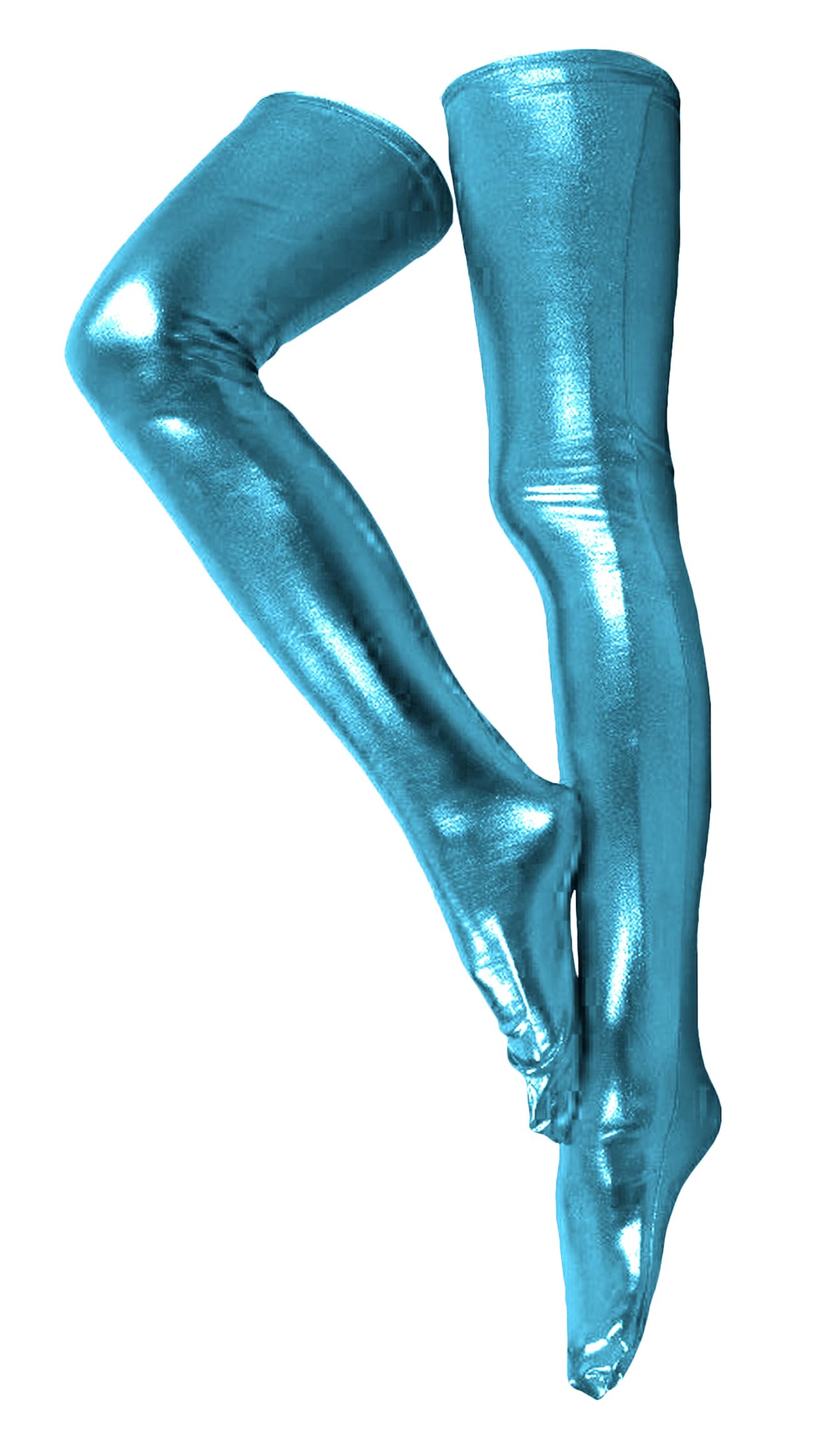 GaoinMen's and Women's 28/38 Inch Shiny Metallic Spandex Skintight Costumes Stocking