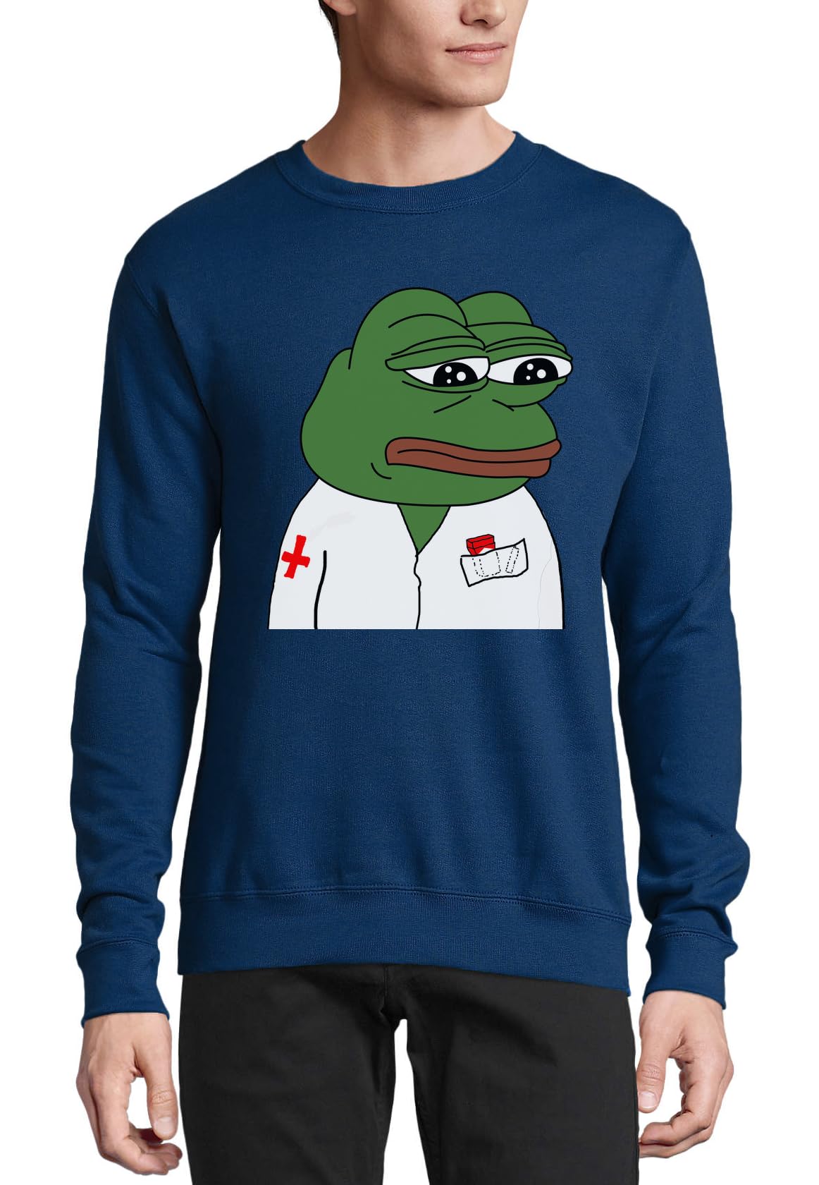 Pepe the Medical Doctor Surgeon - Sudadera de algodón sin botones, color azul marino