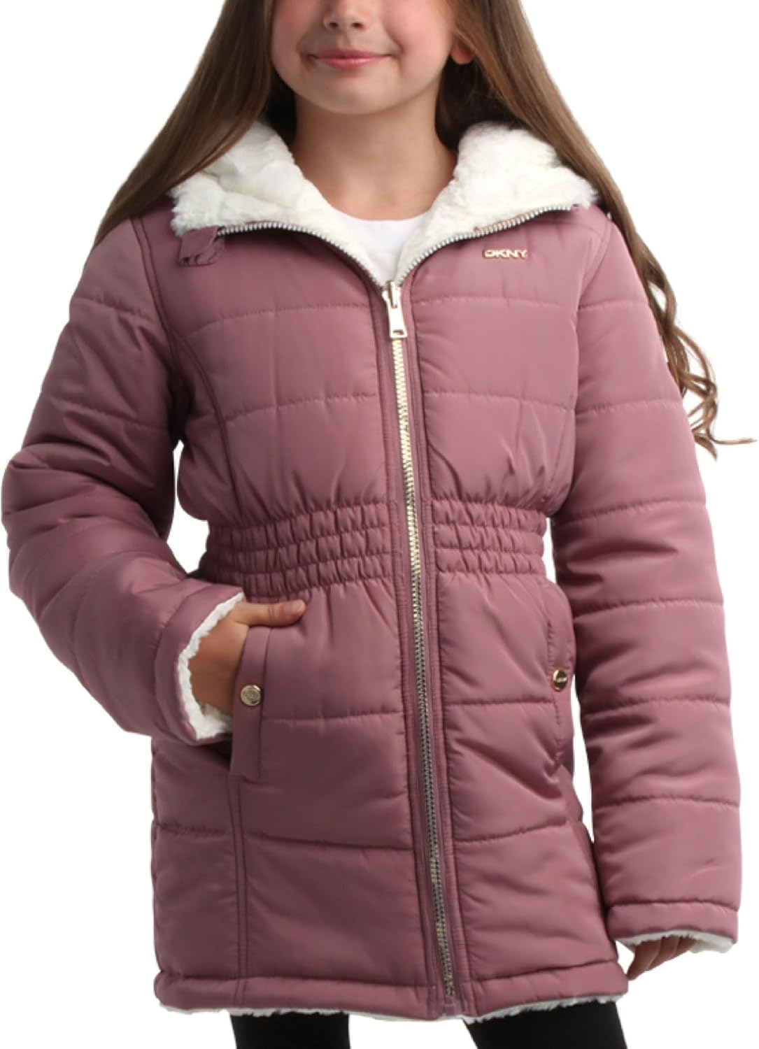 DKNY Girls' Jacket – Reversible Heavyweight Nigeria Ubuy