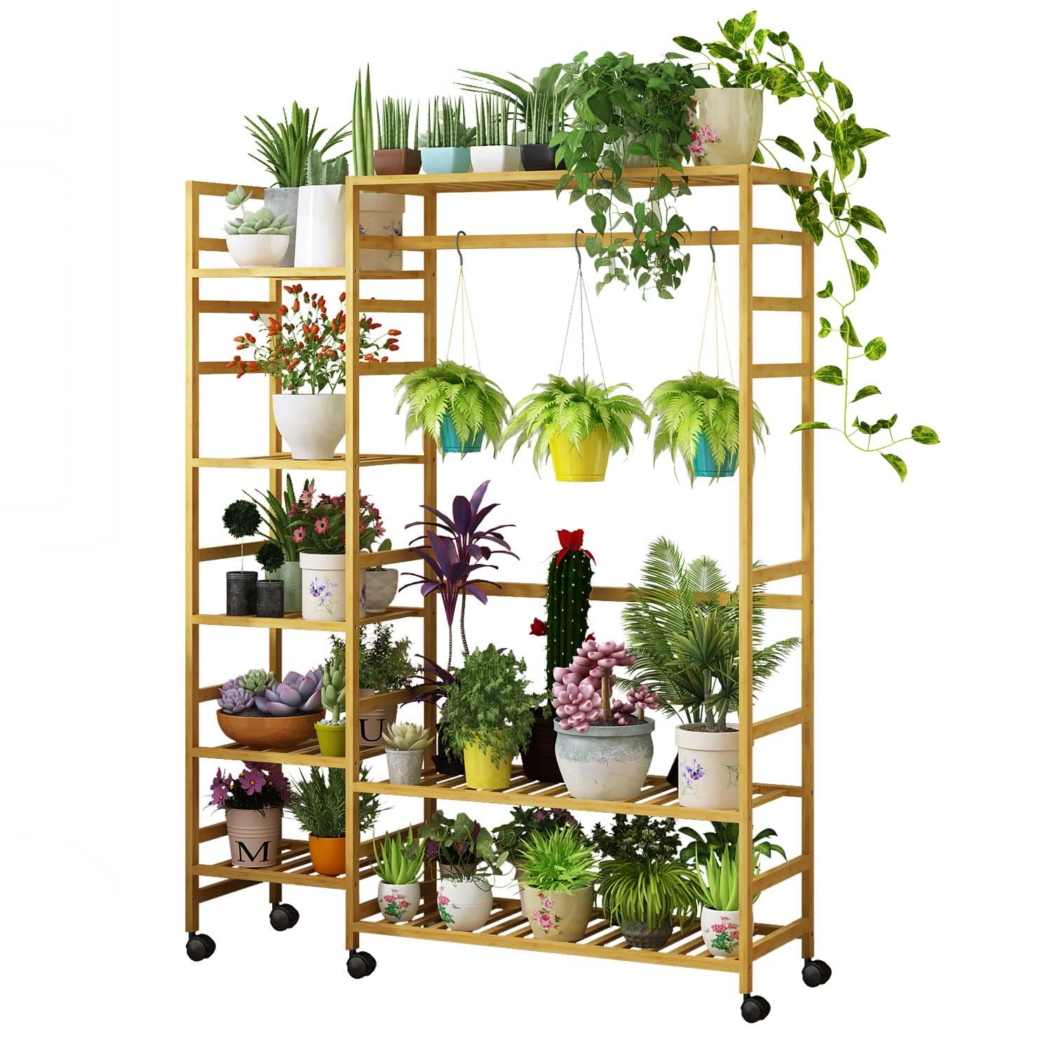 Buy Bamboo Flower Stand, Stand,Wardrobe Storage Rack,Shoe Rack Hanger