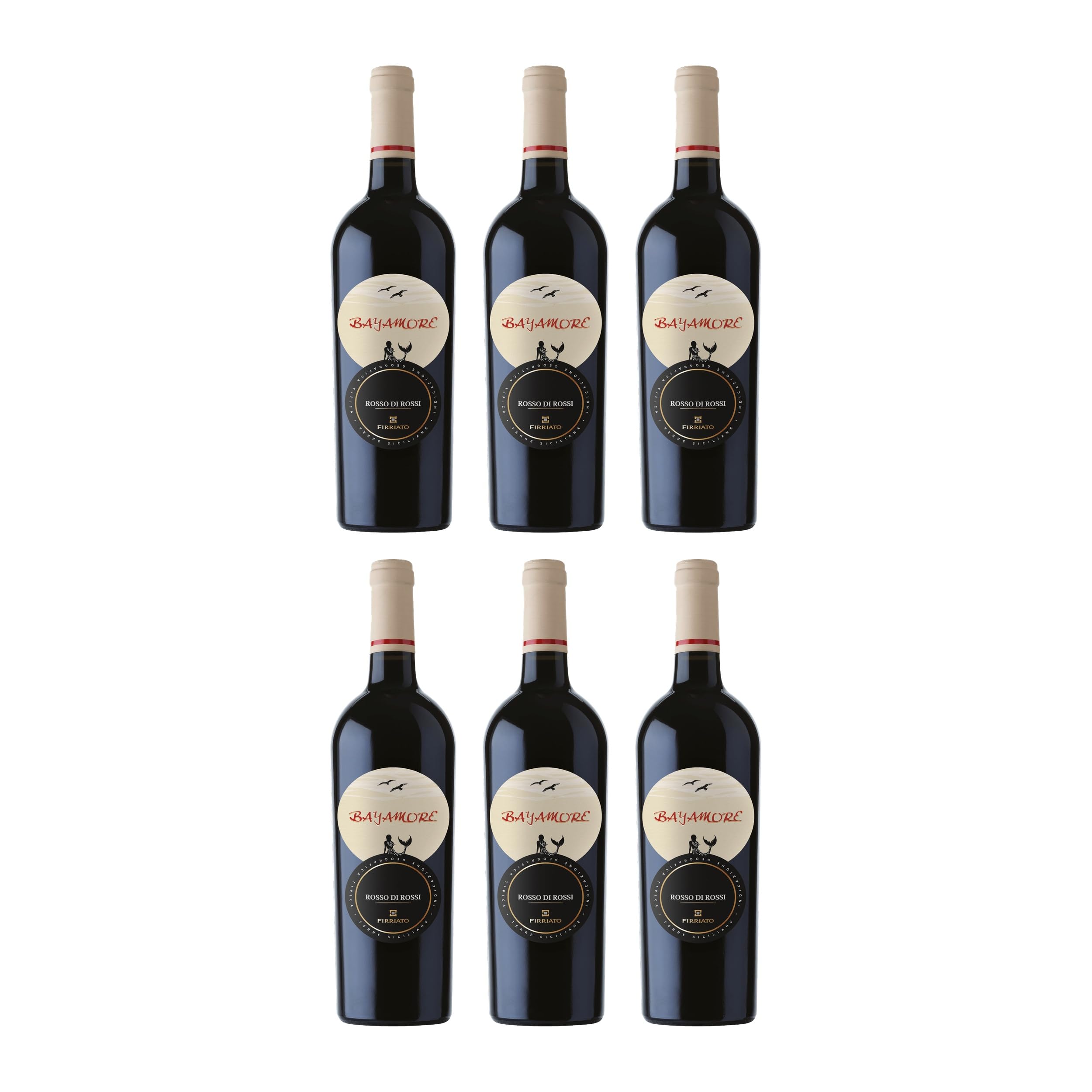 Firriato Bayamore Rosso di Rossi Terre Siciliane IGT trocken Rotwein Italien inkl. Feinwert E-book (6 x 0.75 l)