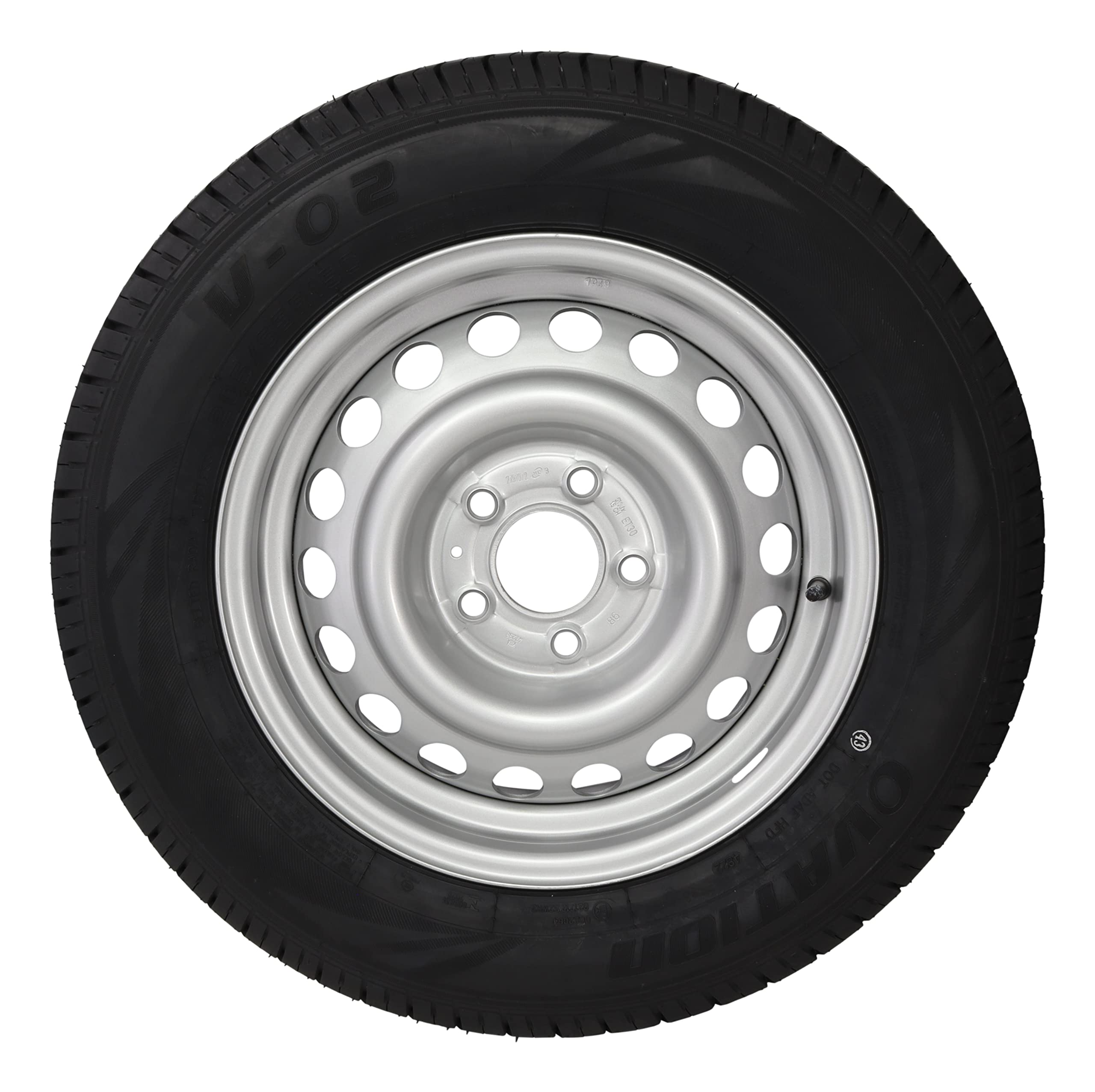 Rimorchio completo per ruota 205/65 R 15 C 112 x 5 5,5 J 850 kg per roulotte Knaus Caravan