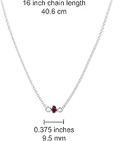 Vista 222 de Gargantilla de piedra natal – Regalo de cumpleaños, regalo para niña, mujer, amiga, hija, esposa, mamá, ella, joyas de piedras preciosas para uso