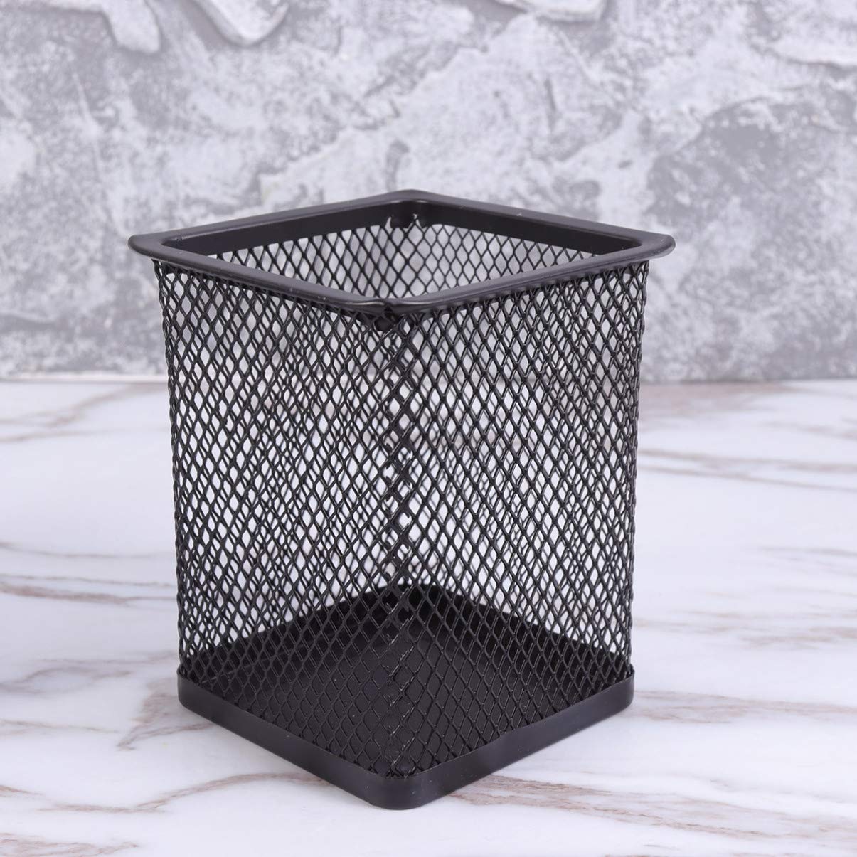 Operitacx 6pezzi Porta Penne Rete Organizer Per Scrivania Creativo Nero Per Casa e Ufficio Contenitore Hollow Per Penne Per Studenti e Uffici