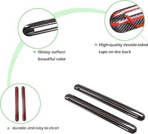 Miniatura 4 de PIUGILH Recorte de fibra de carbono real para ventana lateral trasera de automóvil, ajuste para Mercedes Benz G Wagon W464 G Class W463 G500 G550