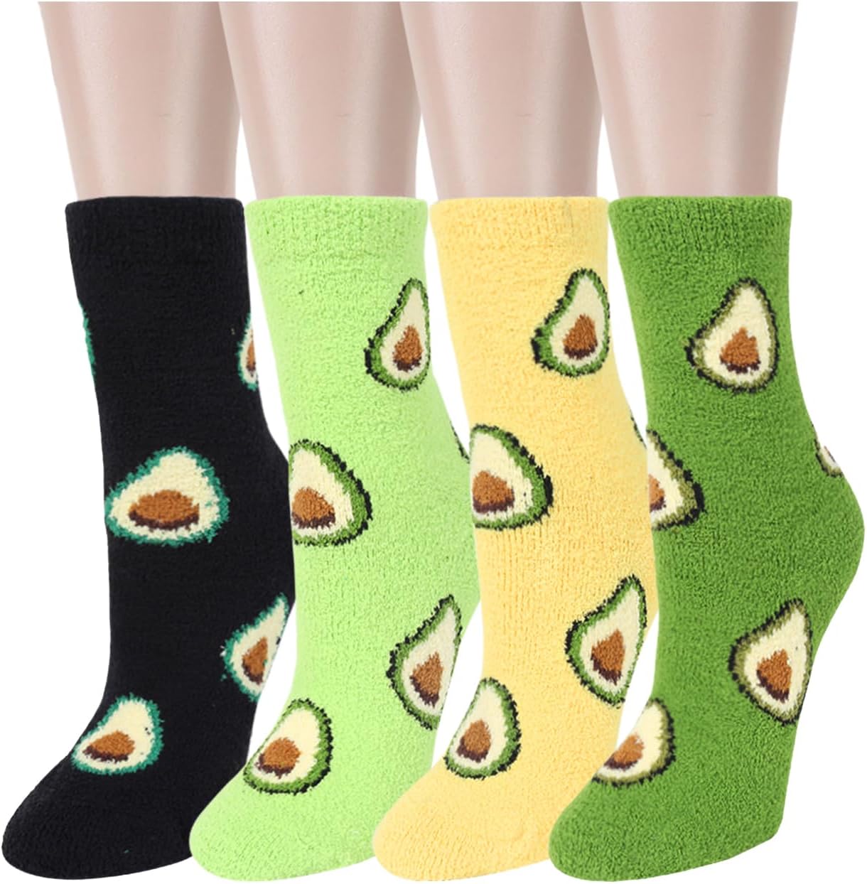Benefeet SoxCute Animal Fuzzy Socks for Women Girls Funny 3D Animal Cozy Socks Fluffy Slipper Socks Plush Comfy Soft Socks