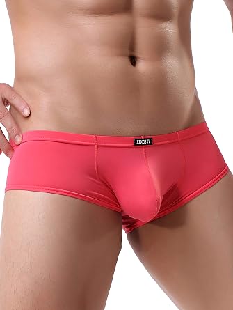 iKingsky Men's Soft Boxer Briefs U-Hance Pouch Mens Underwear