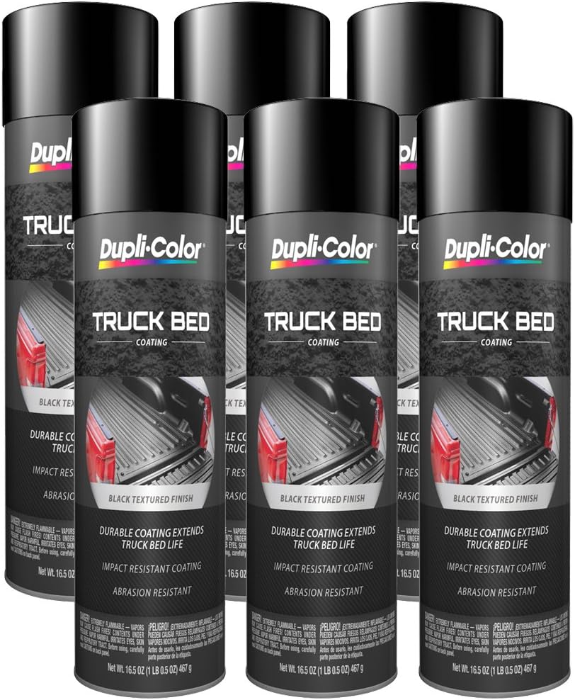 Dupli-Color TR250 Truck Bed Coating Aerosol (16.5 oz.) - Pack of 6