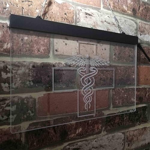 Miniatura 4 de ADVPRO Medical Cross Dispensary Snake Dual Color LED Neon Sign Blanco y Verde 16 x 12 pulgadas st6s43-i3901-wg