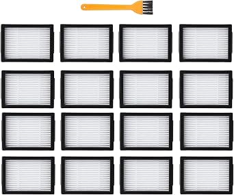 16 Pack Roomba Filters Replacement Parts Compatible with iRobot Roomba i7 i7+/plus J7 i3 i3+ i4+ i5 i5+ j5 j5+ i2 i2+ i1 i1+ i4 i6 i6+ i8 i8+ E5 E6 E7 I & J & E series Robotic Vacuum Cleaner