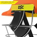 DSC Avenger PRO Premium Cricket Helmet for Men & Boys (Fixed Spring Steel Grill | Back Support Strap | Neck Guard |Lightweight| Size: Large (Orange) gallery image