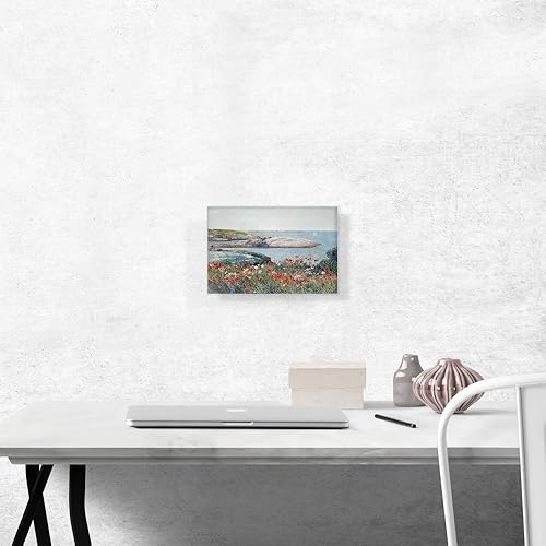 Miniatura 10 de ARTCANVAS Childe Hassam - Lienzo decorativo con diseño de amapolas Isles of Shoals 1891 de 18 x 12 pulgadas (0.75 pulgadas de profundidad)