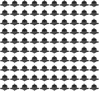 100pcs Drip Emitter 4mm Pressure Compensation Uniform Flowing PP Irrigation Watering Dripper Emitter for Large Terrain Fruit Trees Shrubs Flower Beds (4L Black)