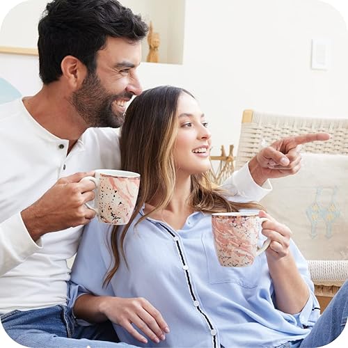 Miniatura 5 de Corona - Juego de 4 tazas  Legacy 108 oz -319cc  Cerámica  Multicolor azul salmón mostaza gris