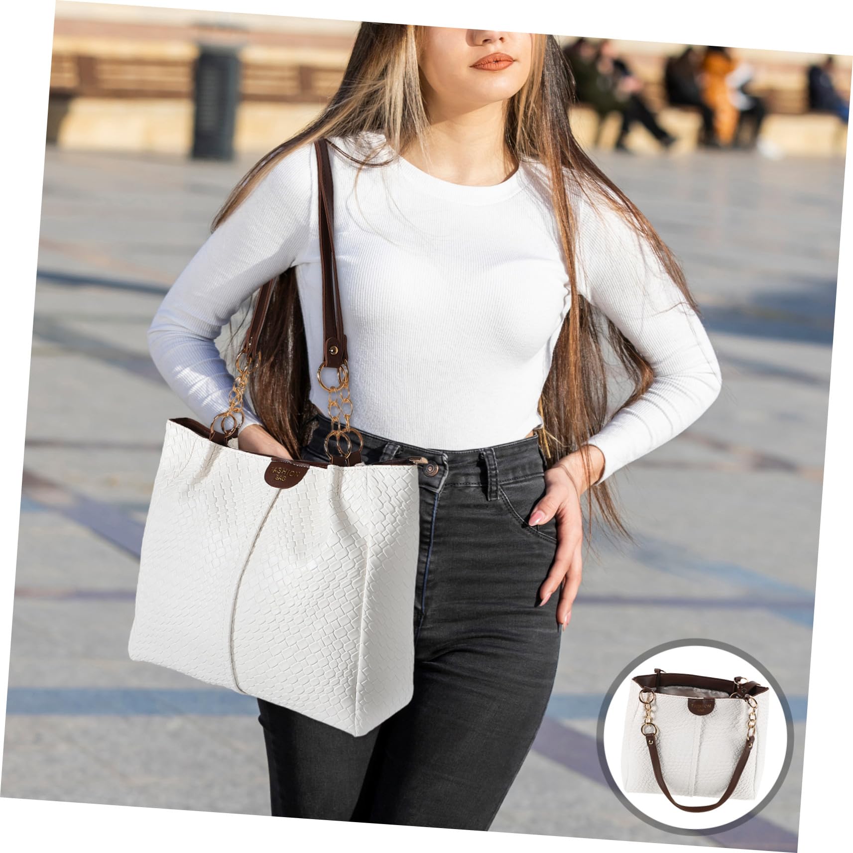 Baluue Bolsos de Moda Mano Bolso de Mano para Mujer Brazo de Verano para Playa Fiesta Graduación