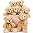 MaoGoLan 7Pcs Bulk Teddy Bears Stuffed Animals Baby Shower, Soft Small Stuffed Bears in Bulk, 13.5 Cuddly Mini Teddy Bears Centerpiece,Wedding,Party,Engagement