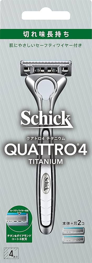 Amazon.co.jp: Schick(シック) クアトロ4チタニウム ホルダー(刃