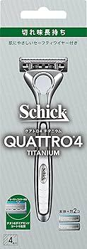 Amazon.co.jp: Schick(シック) クアトロ4チタニウム ホルダー(刃