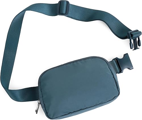ODODOS Correa extendida I Unisex Mini Riñonera Ajustable Riñonera Pequeña Bolsa de Cintura para Entrenamiento Correr Senderismo Viajar, Azul, 1