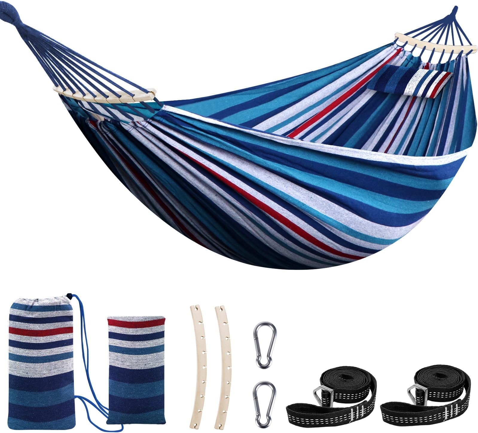 SONGMICS Hangmat voor meerdere personen, 210 x 150 cm, TÜV
