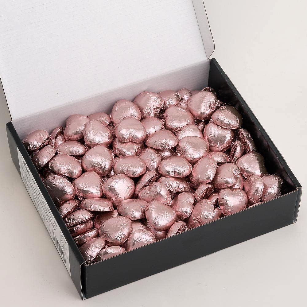Italian Options Milk Chocolate Foiled Hearts, 30 Chocolates, Purple Foil — view 42