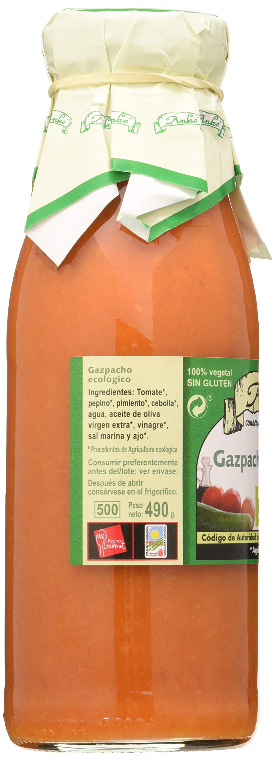 Anko Gazpacho Ecologico 500Ml 200 g