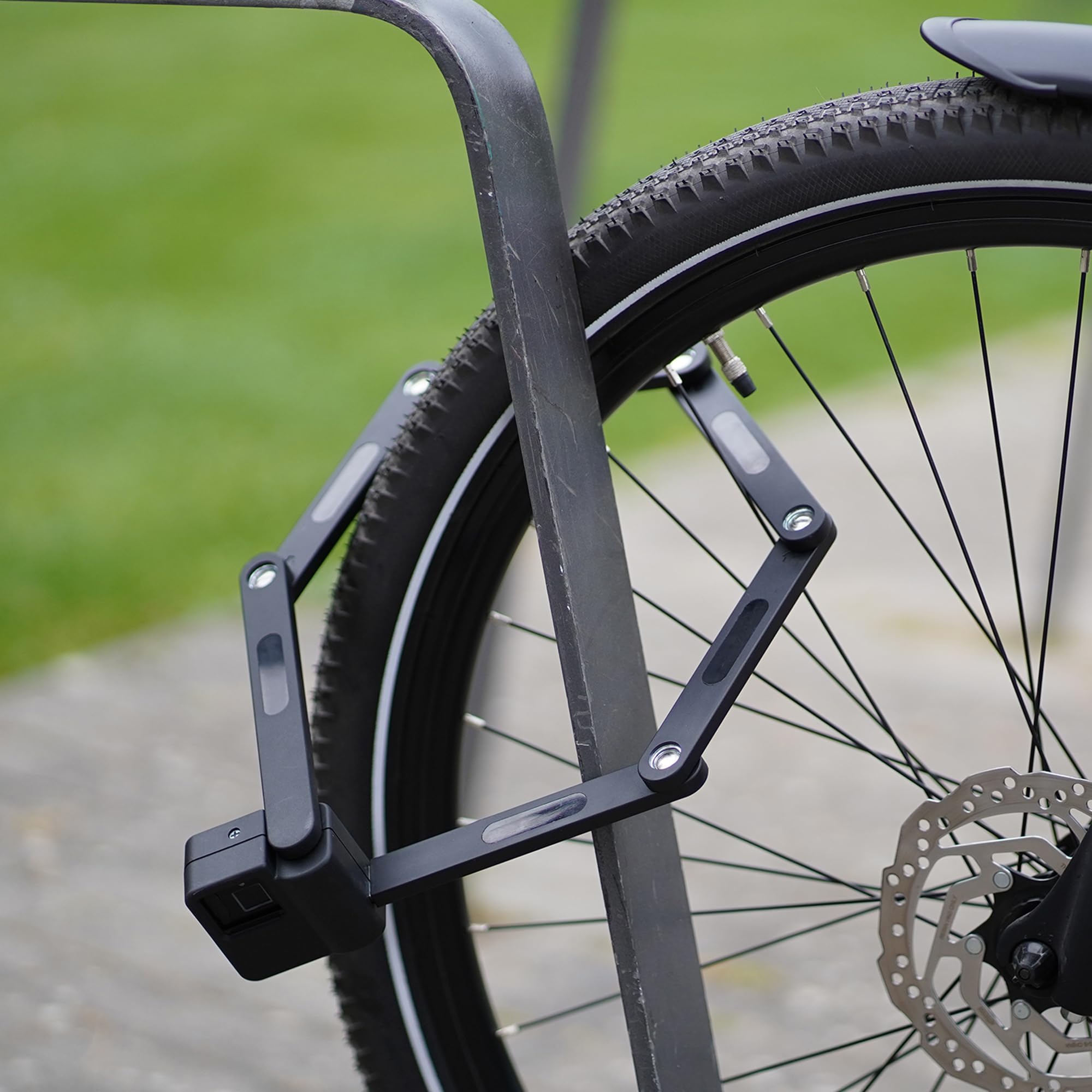 Prophete Antivol pliable avec empreinte digitale et porte-cadenas - Antivol de vélo avec haute protection contre les manipulations - Niveau de sécurité maximal 7 - Noir