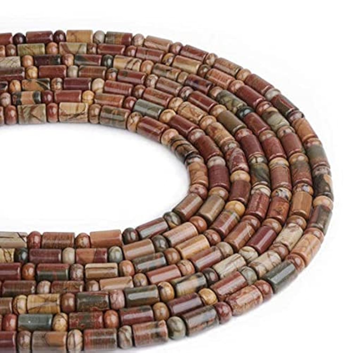 Picasso jasper tube & rondelle perles de jaspe pour ateliers bijoux bohèmes et colliers d'été