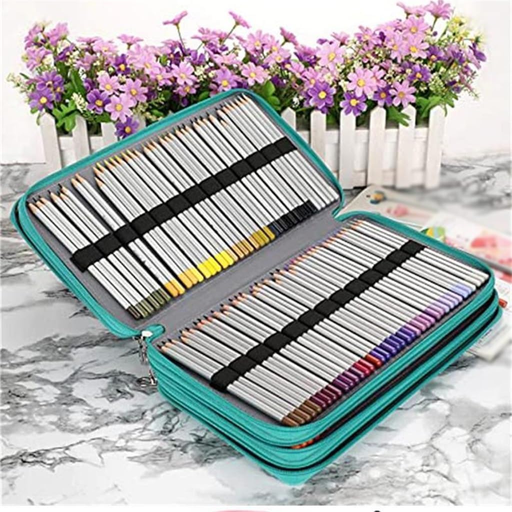 Large-Capacity PU Pen Bag 300-hole Case Storage Stationery Pencil Holder Larger