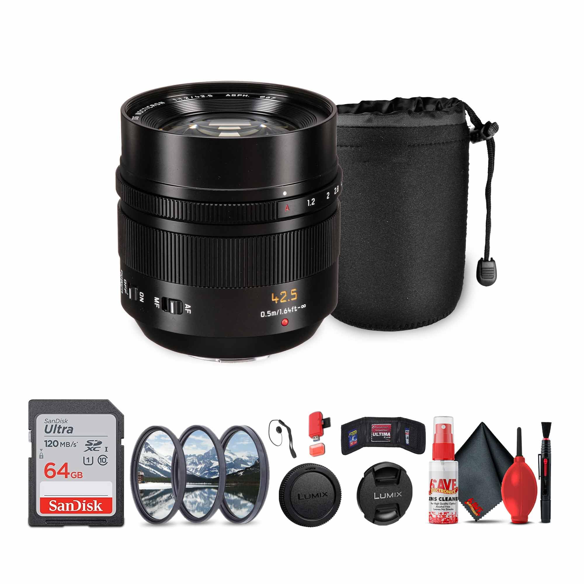 Amazon.com : Panasonic Leica DG Nocticron 42.5mm f/1.2 Lens (H