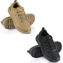 M-Tac Adventure-Ready Footwear Duo Sport Tactical Running Hiking Sneakers for Men - Mesh Lightweight in Coyote & Black Size 10.5