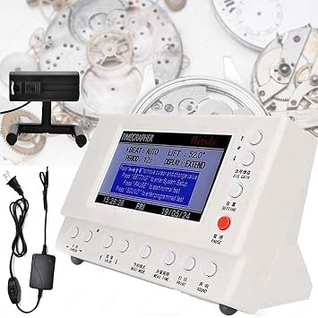 JOSBY High Precision Watch Tester&calibrator, Multifunction-Watch Timing Machine, Daily Variation&Swing&Polarization Test, Repairing Tool for Mechanical Watches Wristwatch, for Watchmakers, Artisan