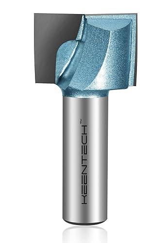 Brocas de fresadora, broca de limpieza inferior con punta de carburo para planificación de superficies, herramientas de corte azul de grado